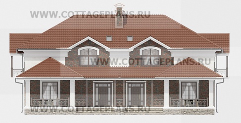 Фасады проект дома 09-03 общ. площадь 215,05 м2