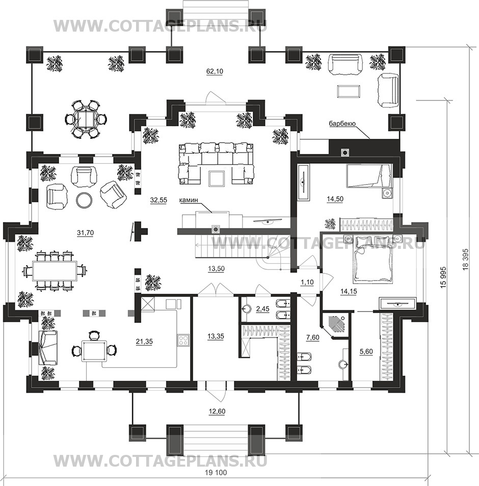 Поэтажные планы проект дома 201-30 общ. площадь 466,30 м2