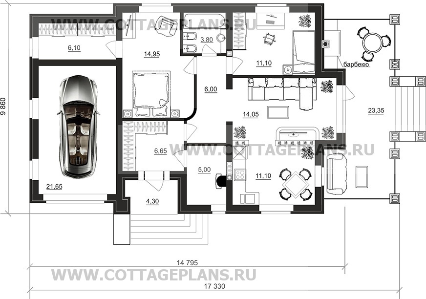 Поэтажные планы проект дома 90-37 общ. площадь 100,40 м2