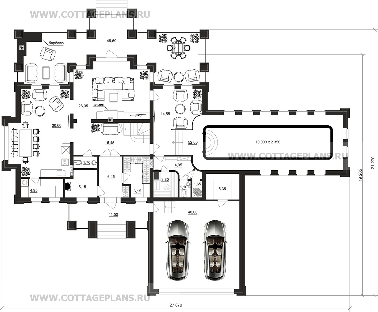 Поэтажные планы проект дома 200-38 общ. площадь 346,55 м2