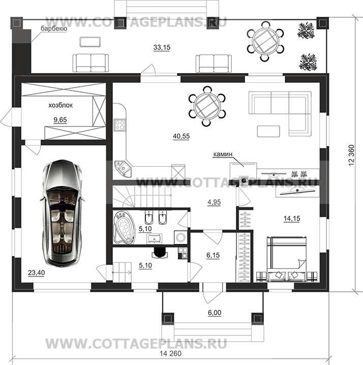 Поэтажные планы проект дома 106-29 общ. площадь 181,50 м2