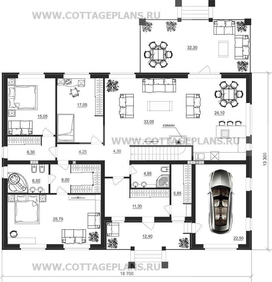 Поэтажные планы проект дома 14-57 общ. площадь 394,55 м2
