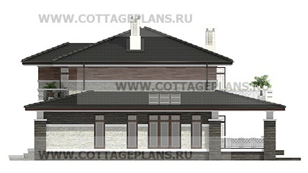 Фасады проект дома 101-59 общ. площадь 433,9 м2