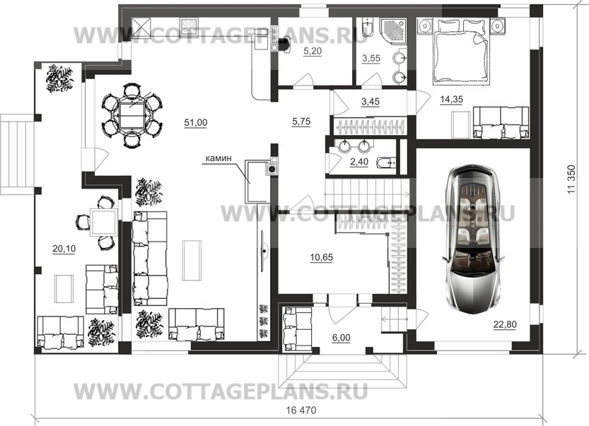 Поэтажные планы проект дома 29-55 общ. площадь 221,60 м2