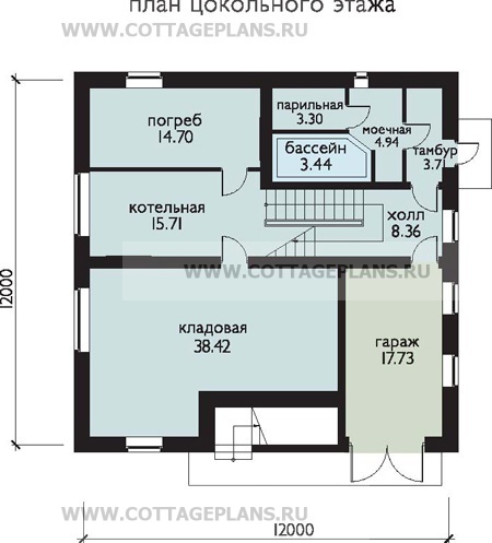 Поэтажные планы проект дома 30-91 общ. площадь 301,4м2