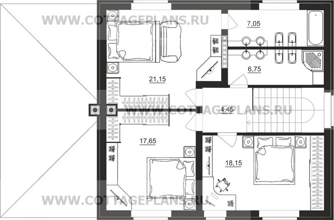 Поэтажные планы проект дома 71-24 общ. площадь 251,20 м2