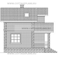 Фасады проект дома 14-42 общ. площадь 76,63 м2