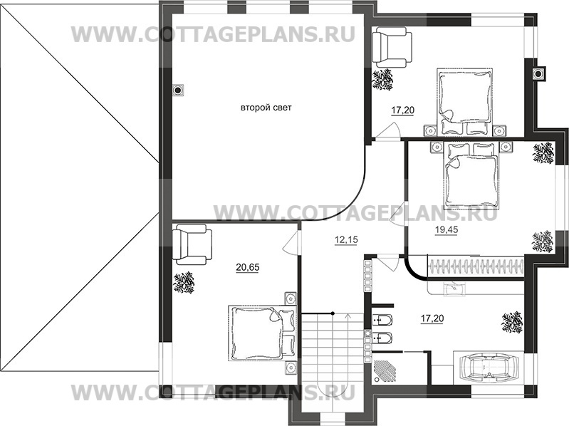 Поэтажные планы проект дома 105-60 общ. площадь 316,20 м2