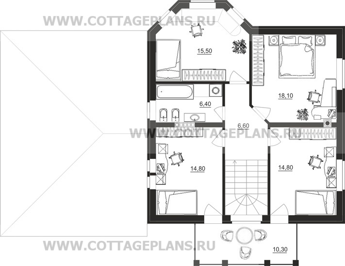 Поэтажные планы проект дома 88-20 общ. площадь 168,45 м2