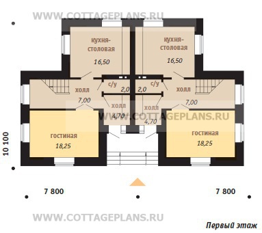 Поэтажные планы проект дома 33-80 общ. площадь 196,10м2