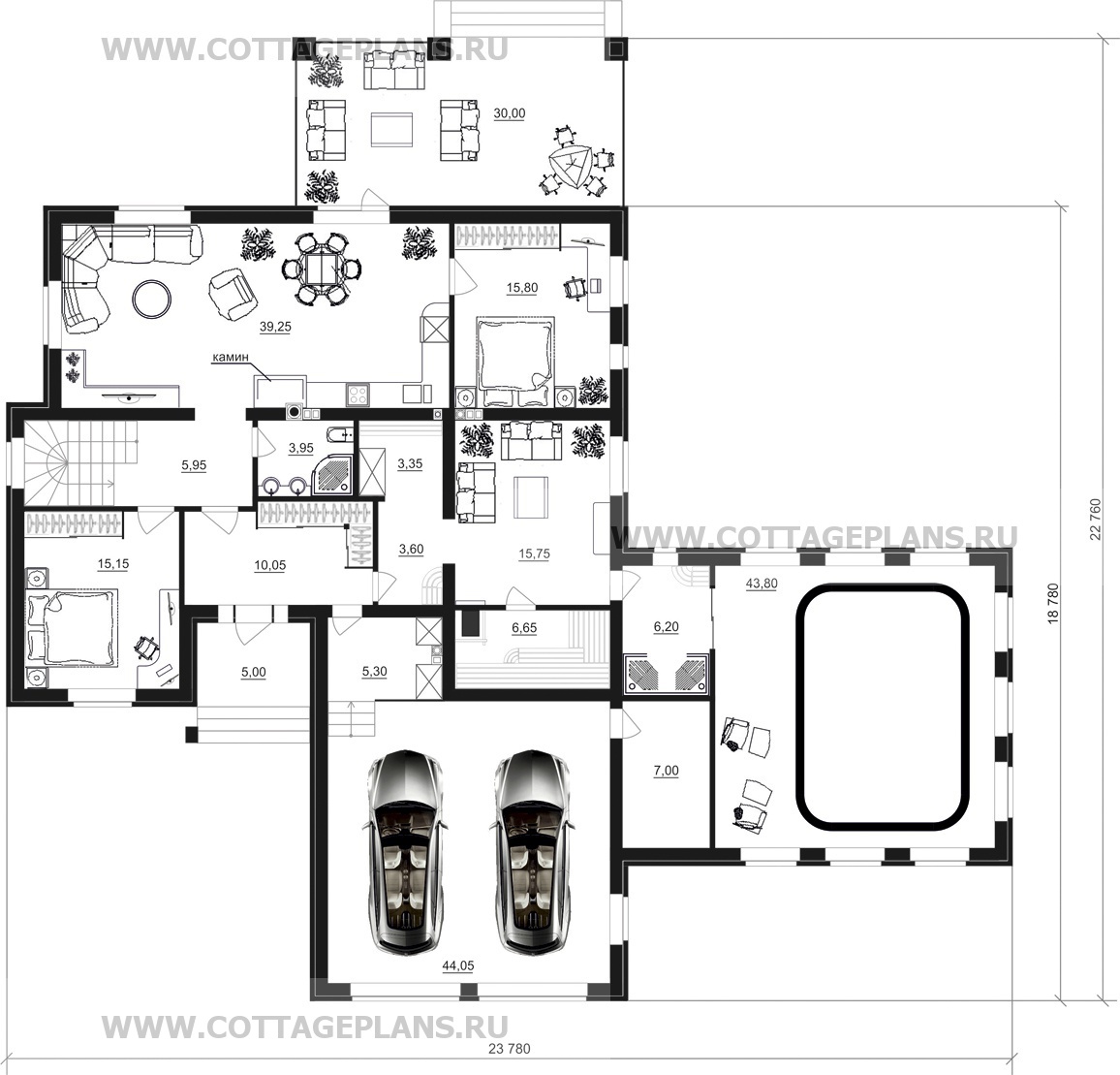 Поэтажные планы проект дома 17-37 общ. площадь 387,50 м2