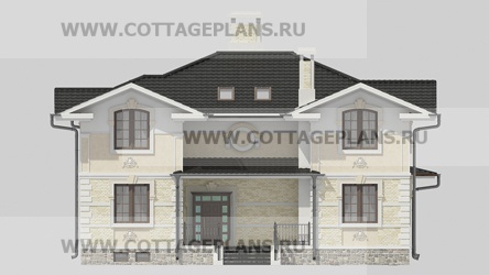 Фасады проект дома 17-58 общ. площадь 391,30 м2