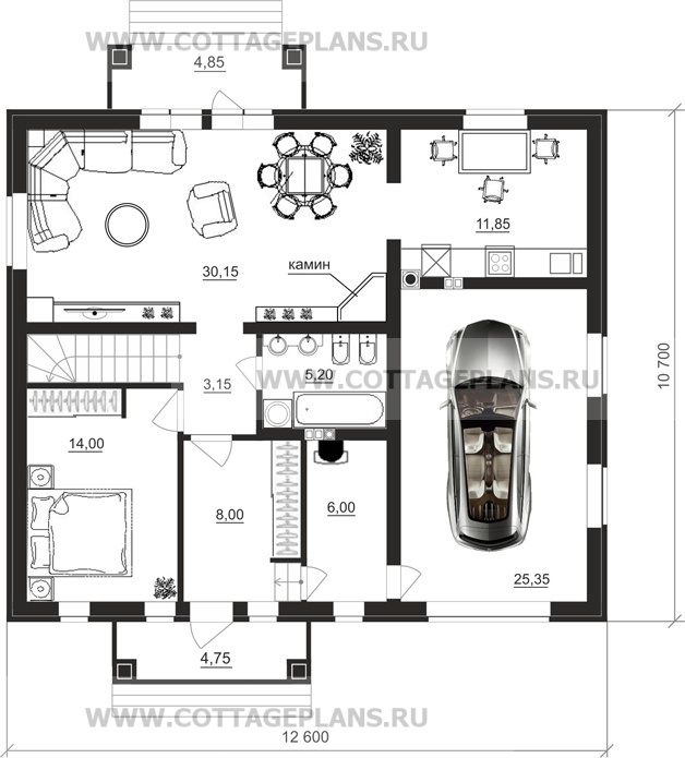 Поэтажные планы проект дома 21-81 общ. площадь 169,45 м2