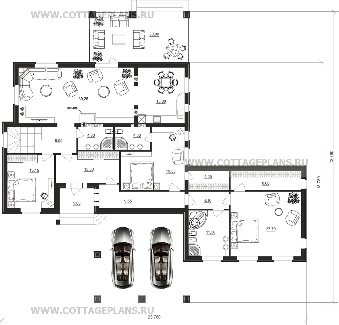 Поэтажные планы проект дома 17-41 общ. площадь 399,20 м2