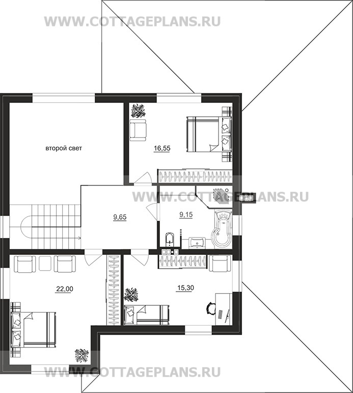 Поэтажные планы проект дома 108-02 общ. площадь 188,85м2