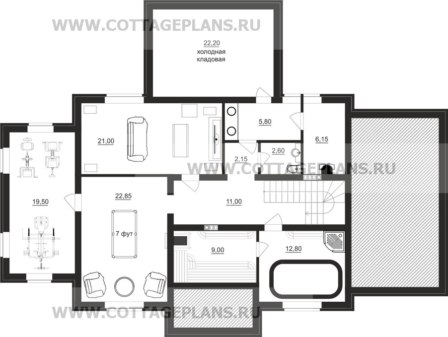 Поэтажные планы проект дома 93-18 общ. площадь 380,95 м2
