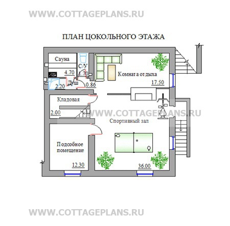 Поэтажные планы проект дома 50-76 общ. площадь 290,0м2