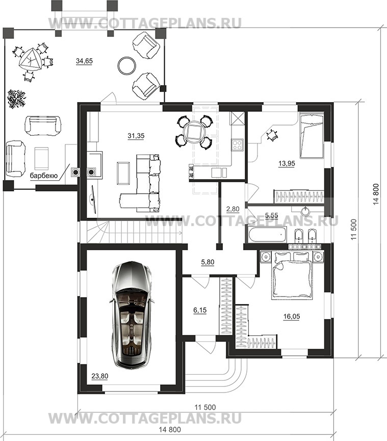 Поэтажные планы проект дома 08-27 общ. площадь 189,95 м2