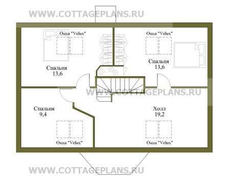 Поэтажные планы проект дома 50-55 общ. площадь 141 м2