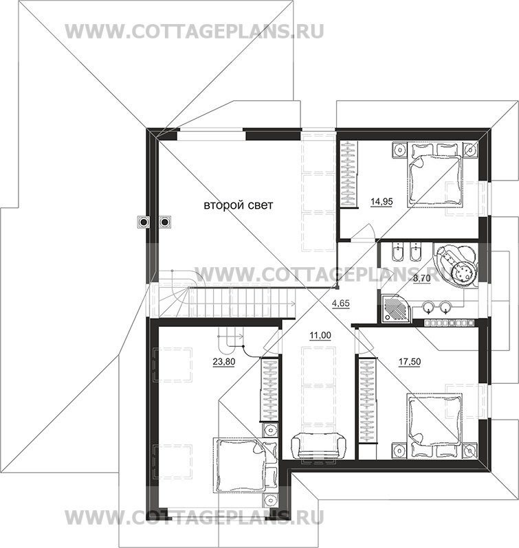 Поэтажные планы проект дома 96-72 общ. площадь 290,60 м2