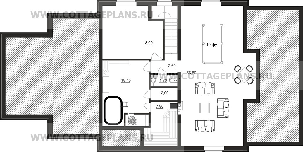 Поэтажные планы проект дома 78-23 общ. площадь 357,40м2