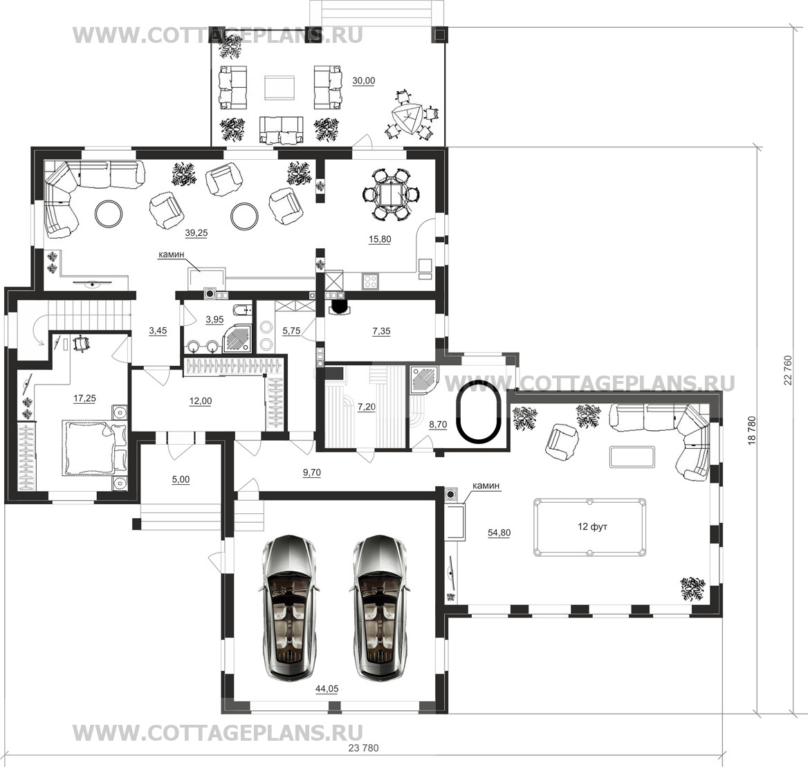 Поэтажные планы проект дома 83-23 общ. площадь 346,95 м2