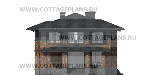 Фасады проект дома 100-87 общ. площадь 202,95 м2