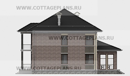 Фасады проект дома 76-24 общ. площадь 352,15 м2