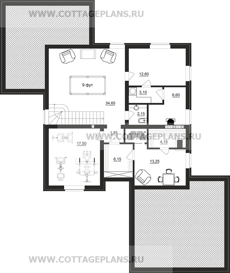 Поэтажные планы проект дома 91-26 общ. площадь 246,05 м2