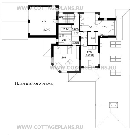 Поэтажные планы проект дома 47-01 общ. площадь 767 м2