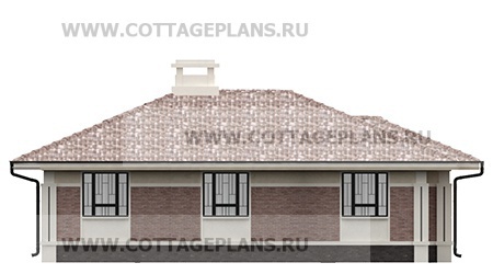 Фасады проект дома 07-46 общ. площадь 125,10 м2