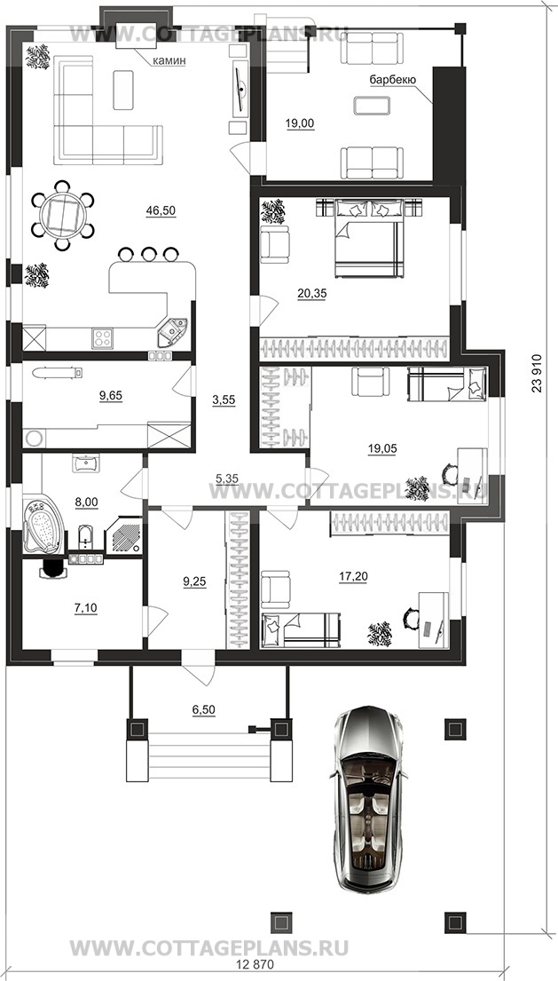 Поэтажные планы проект дома 700-20 общ. площадь 146,00 м2