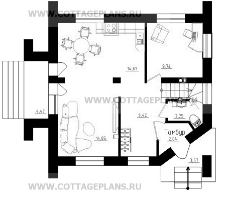 Поэтажные планы проект дома 15-28 общ. площадь 118,51 м2