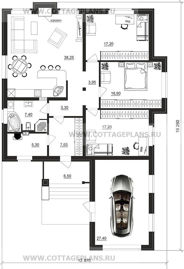 Поэтажные планы проект дома 700-41 общ. площадь 144,55 м2