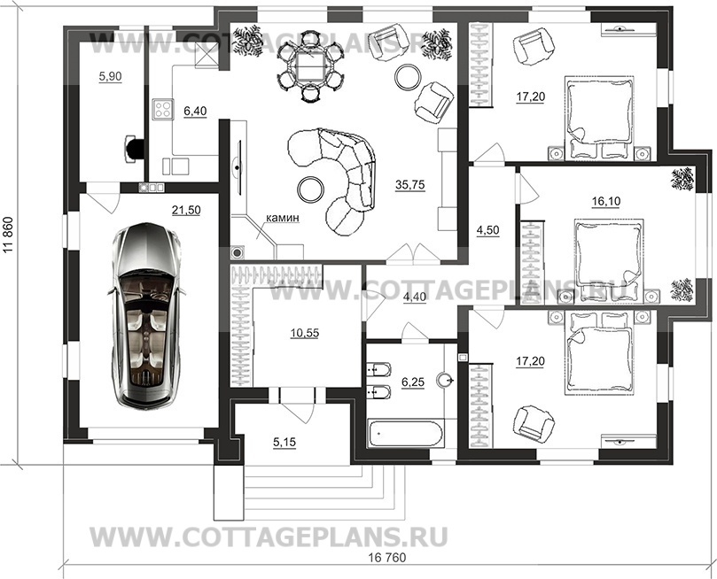 Поэтажные планы проект дома 200-55 общ. площадь 145,75 м2
