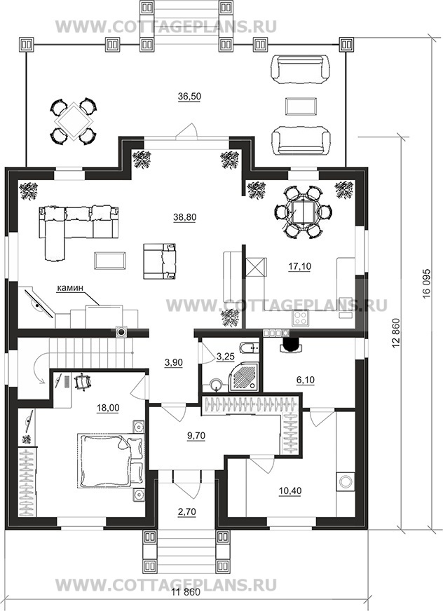 Поэтажные планы проект дома 77-02 общ. площадь 200,70 м2