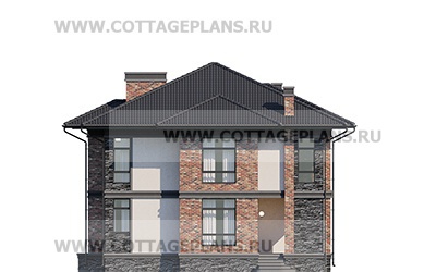 Фасады проект дома 104-53 общ. площадь 167,95 м2