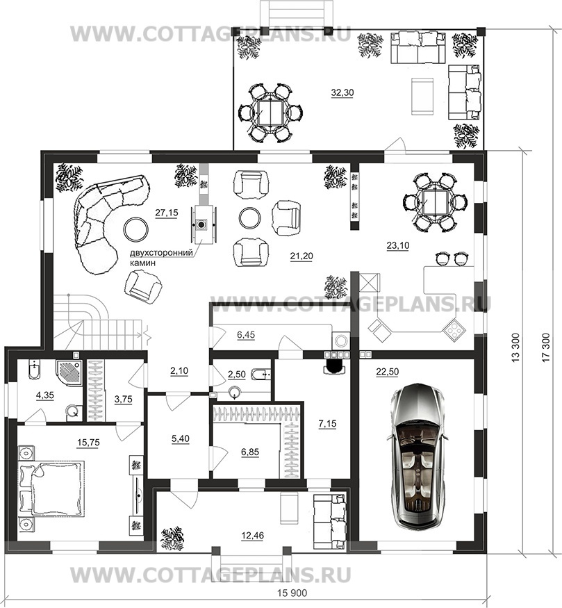 Поэтажные планы проект дома 88-25 общ. площадь 244,90 м2