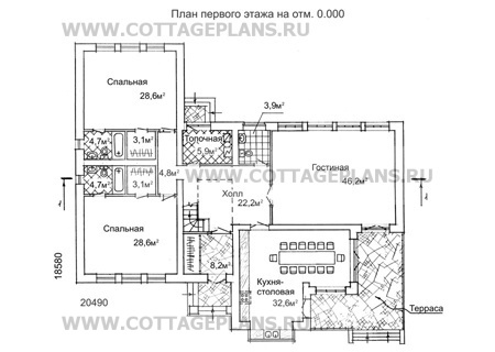 Поэтажные планы проект дома 48-02 общ. площадь 336 м2