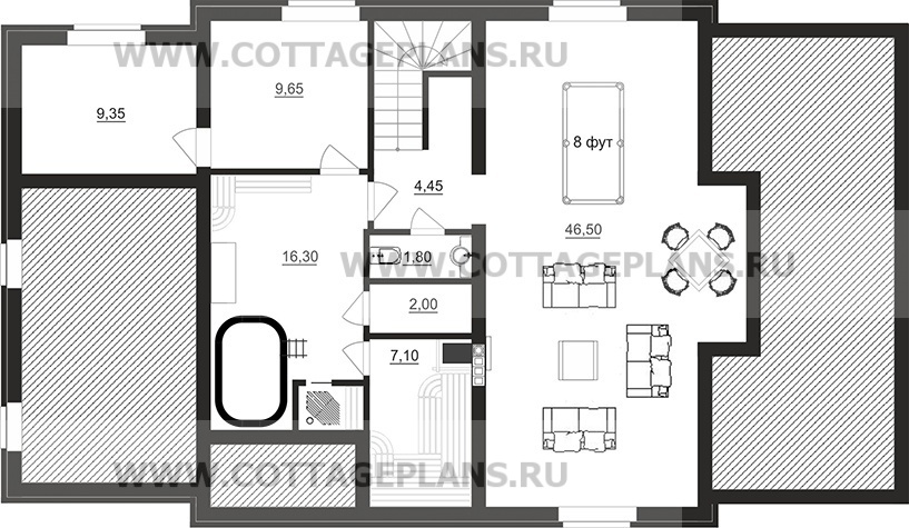 Поэтажные планы проект дома 91-38 общ. площадь 182,45 м2