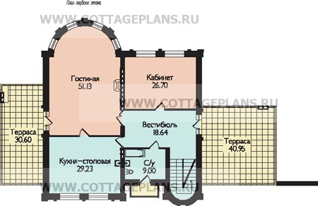 Поэтажные планы проект дома 52-76 общ. площадь 534,3м2