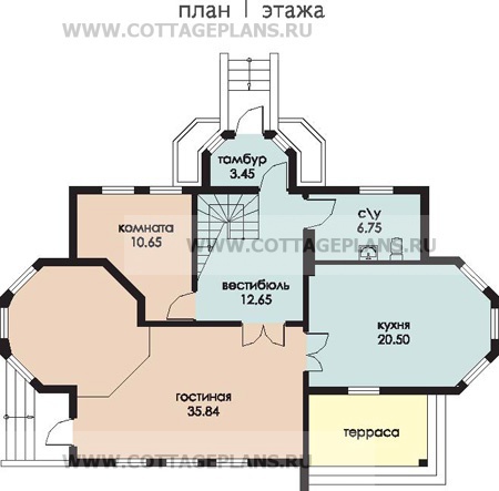 Поэтажные планы проект дома 79-26 общ. площадь 187,3 м2