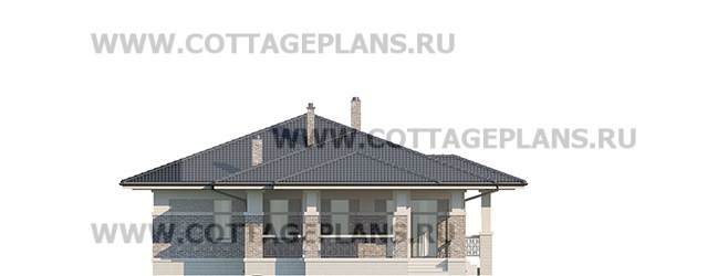 Фасады проект дома 07-94 общ. площадь 246,30 м2