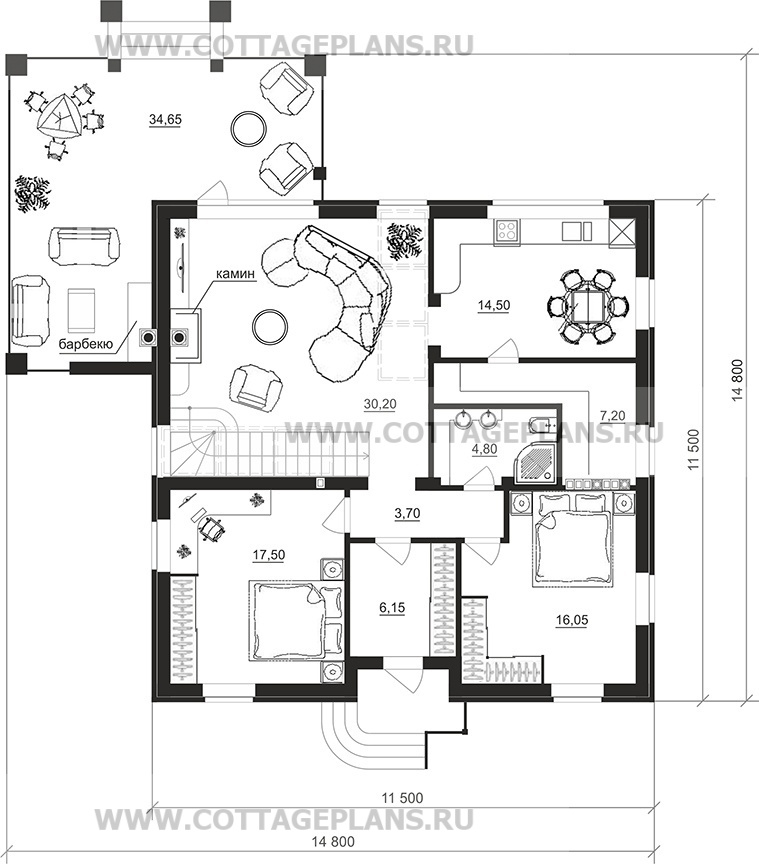 Поэтажные планы проект дома 76-70 общ. площадь 272,65 м2