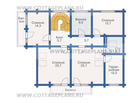 Поэтажные планы проект дома 12-01 общ. площадь 293,5 м2