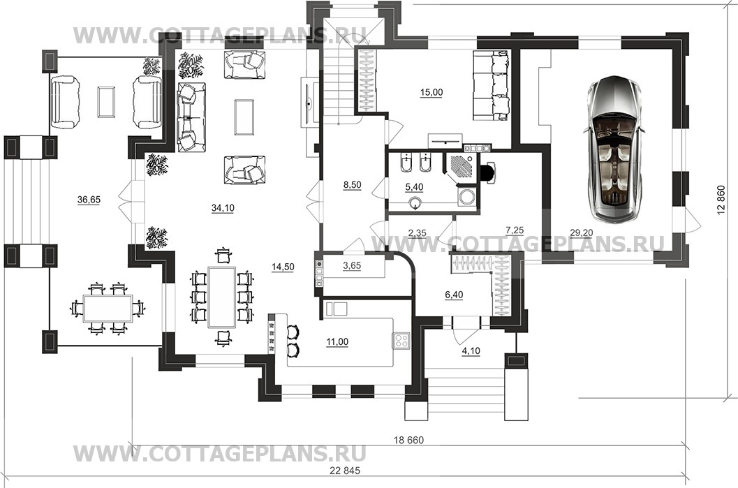 Поэтажные планы проект дома 100-88 общ. площадь 242,50 м2