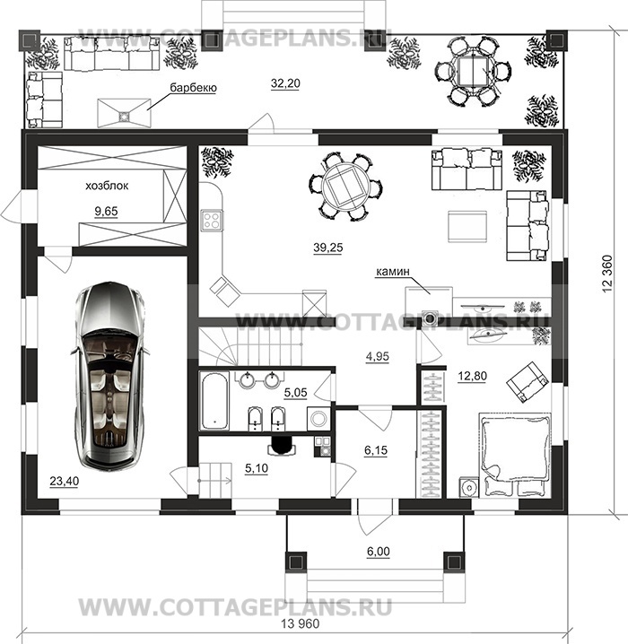 Поэтажные планы проект дома 21-66 общ. площадь 173,50 м2