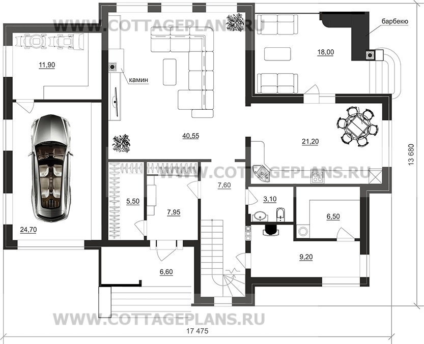 Поэтажные планы проект дома 104-60 общ. площадь 235,60 м2