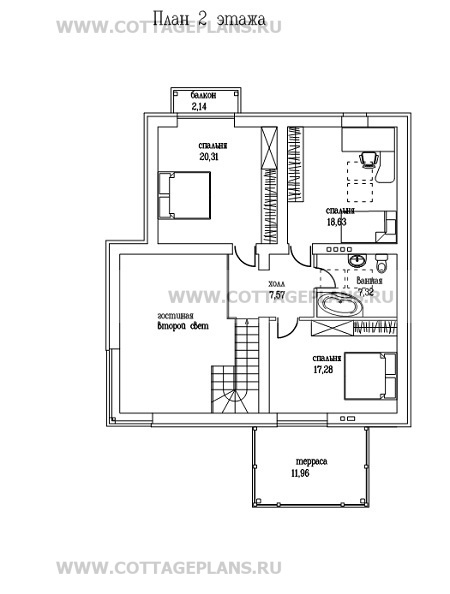 Поэтажные планы проект дома 58-99 общ. площадь 217,5 м2
