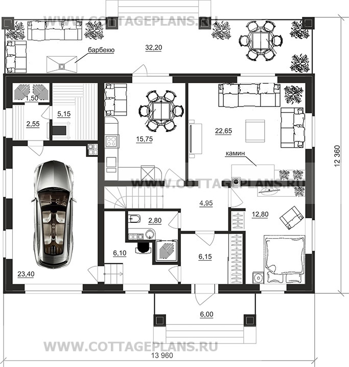 Поэтажные планы проект дома 87-66 общ. площадь 173,50 м2